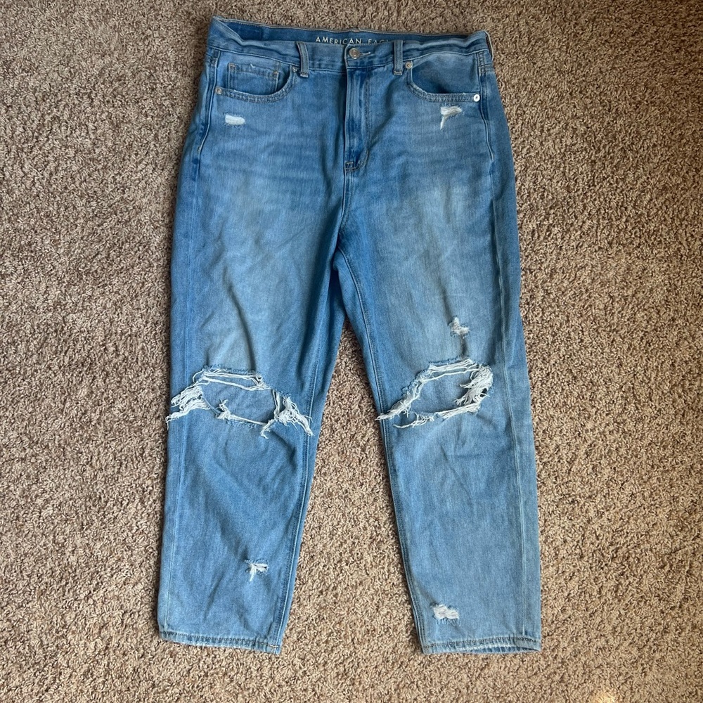 American eagle mom jeans size 10 EXTRA SHORT
